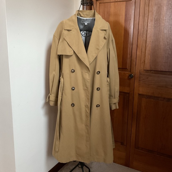 Women's Pleated Back Trench Coat - Nili Lotan x Target Khaki, Large - Picture 7 of 10